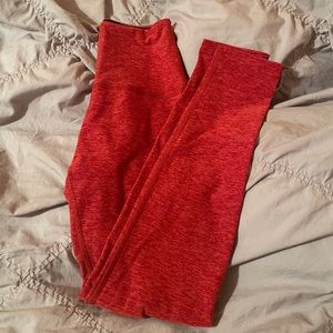 Beyond Yoga Red High Waist Spacedye Midi Legging